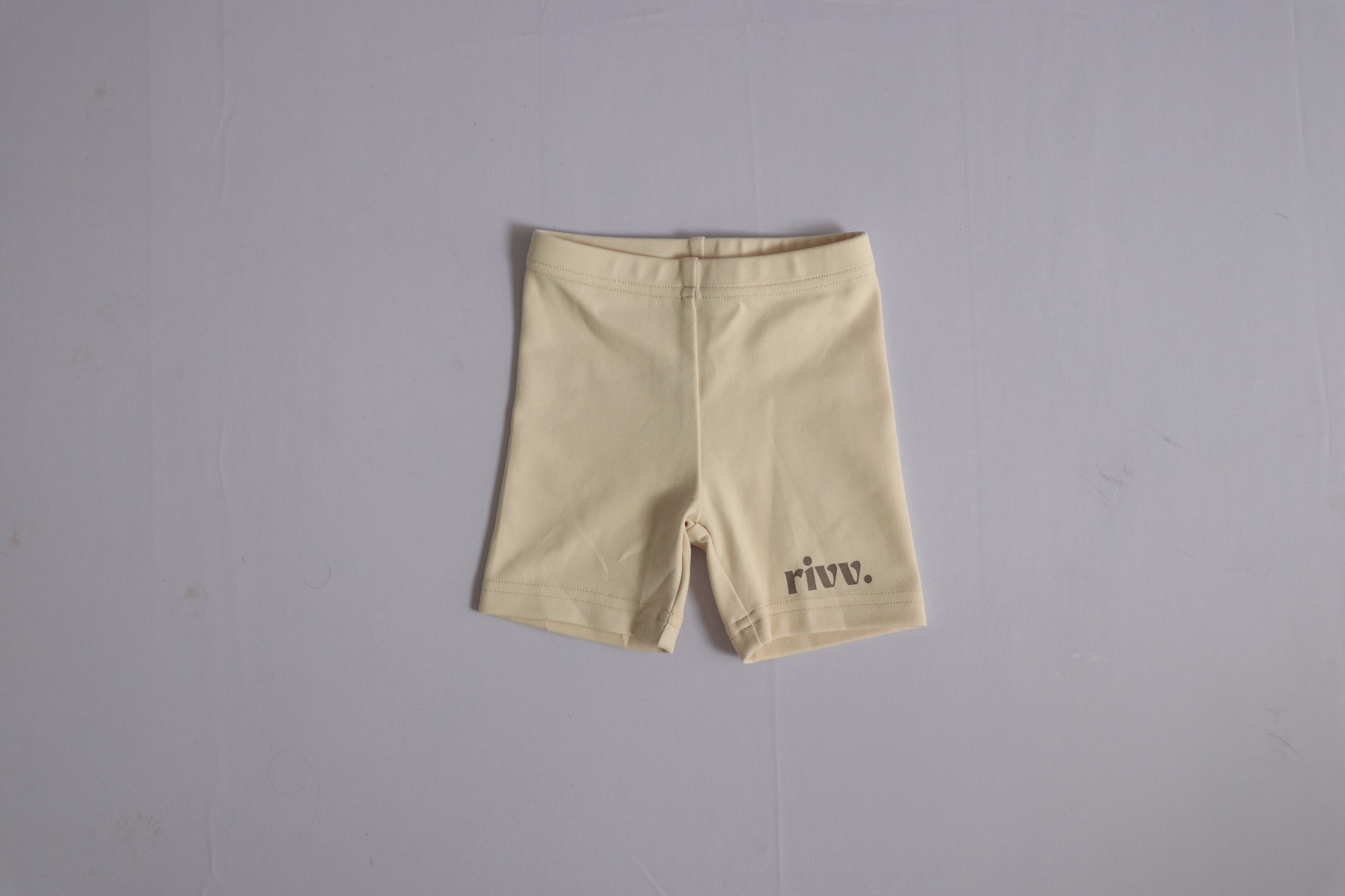 Kids Cotton Graphic Shorts - Oat