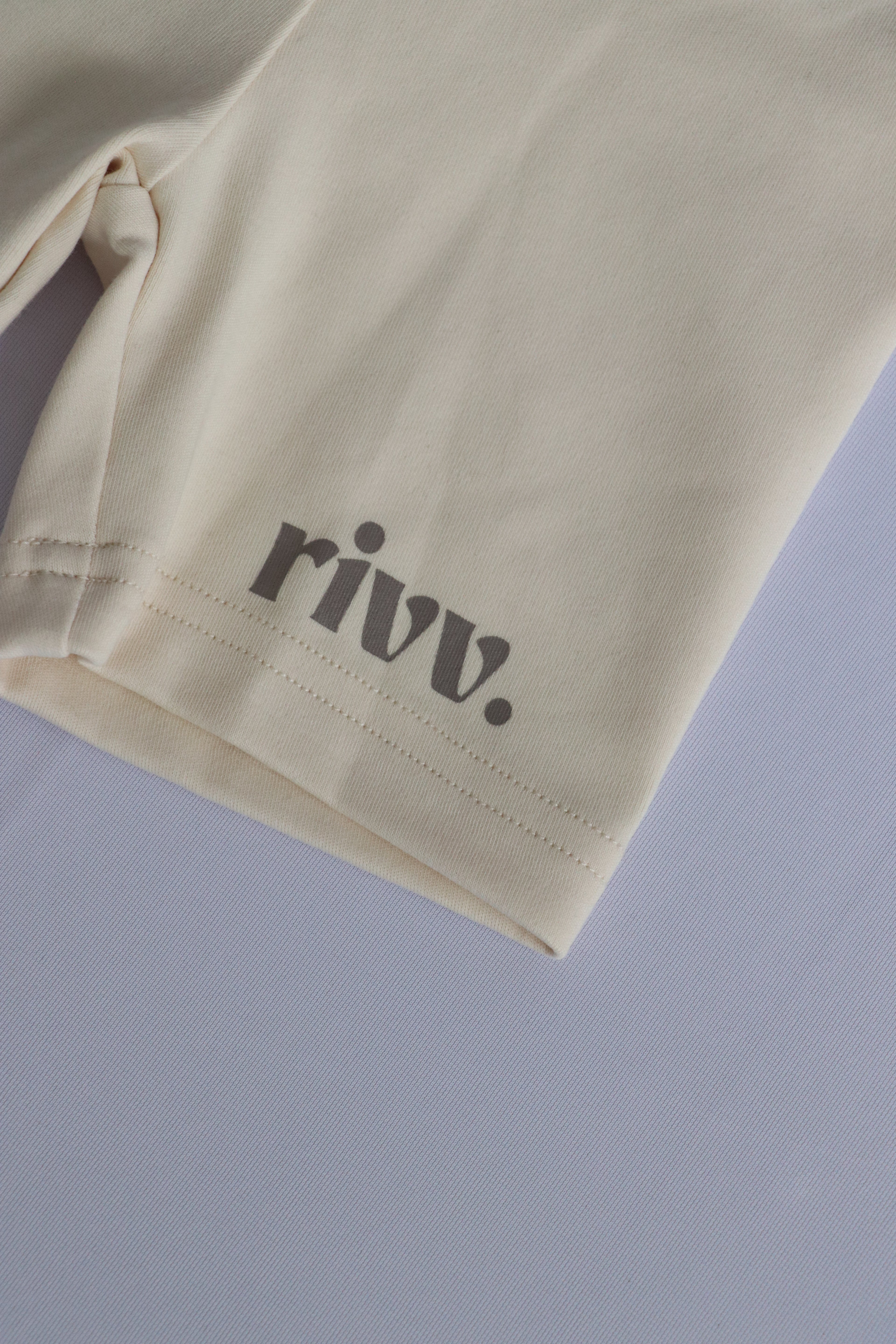 Kids Cotton Graphic Shorts - Oat