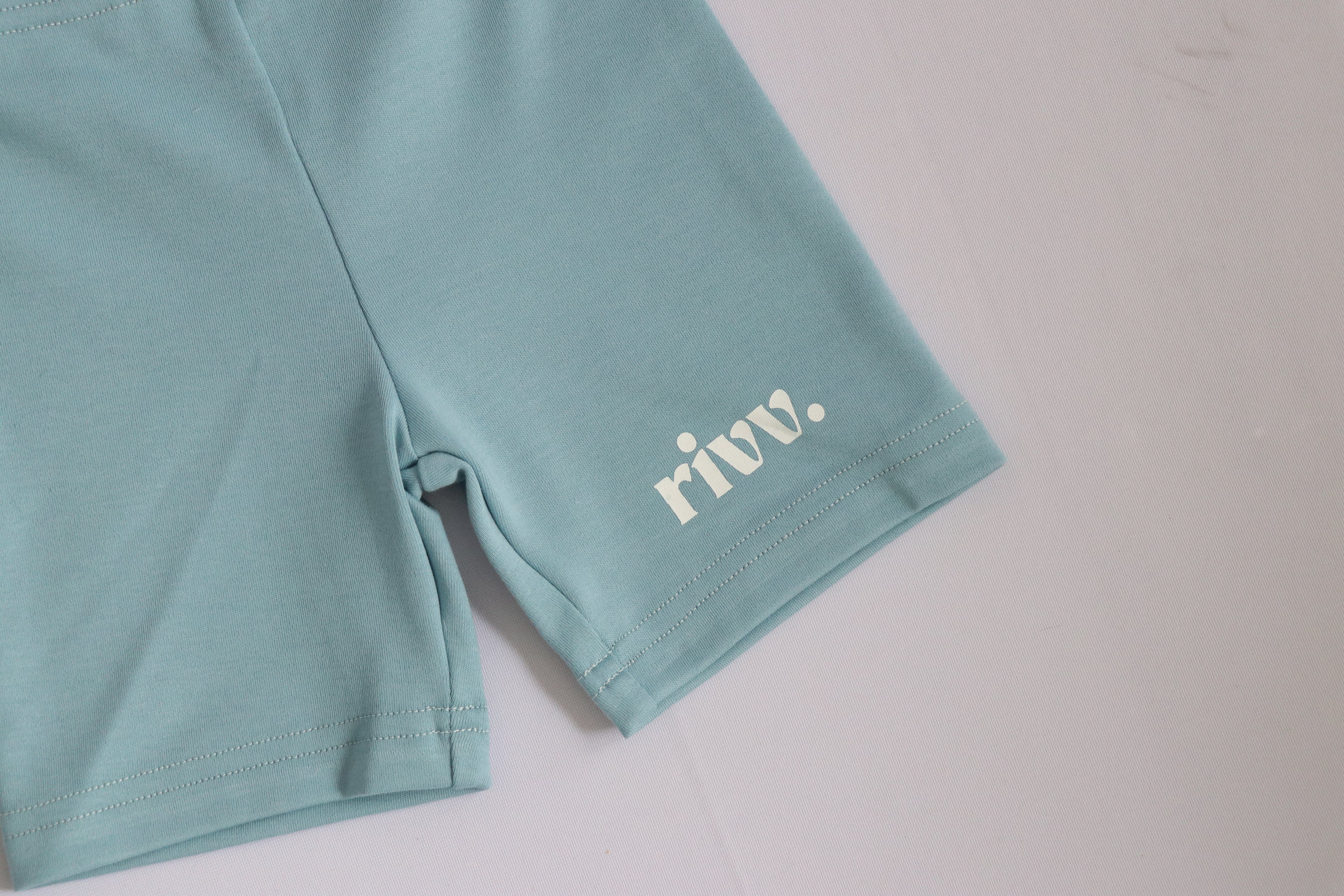 Kids Cotton Stretch Shorts - Tide