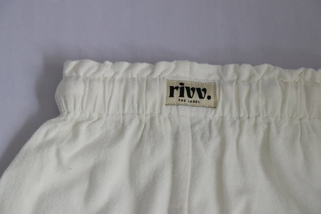 Kids Linen Pants - Cloud