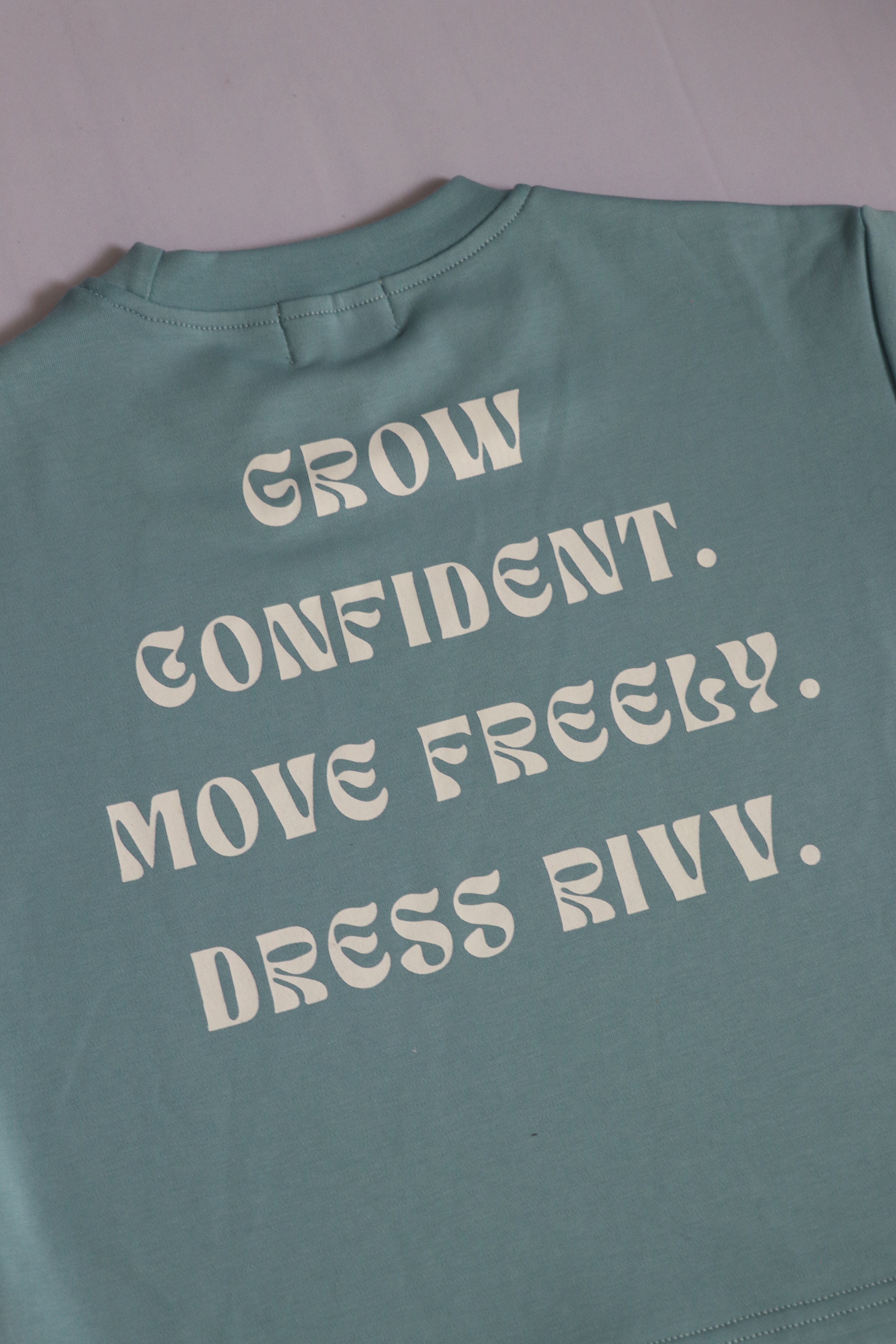 Kids Cotton Stretch Tee - Tide