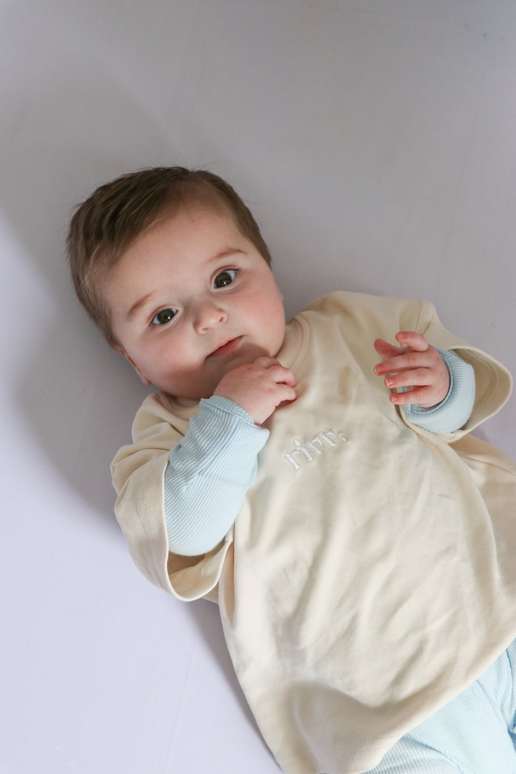 Kids Cotton Stretch Tee - Oat