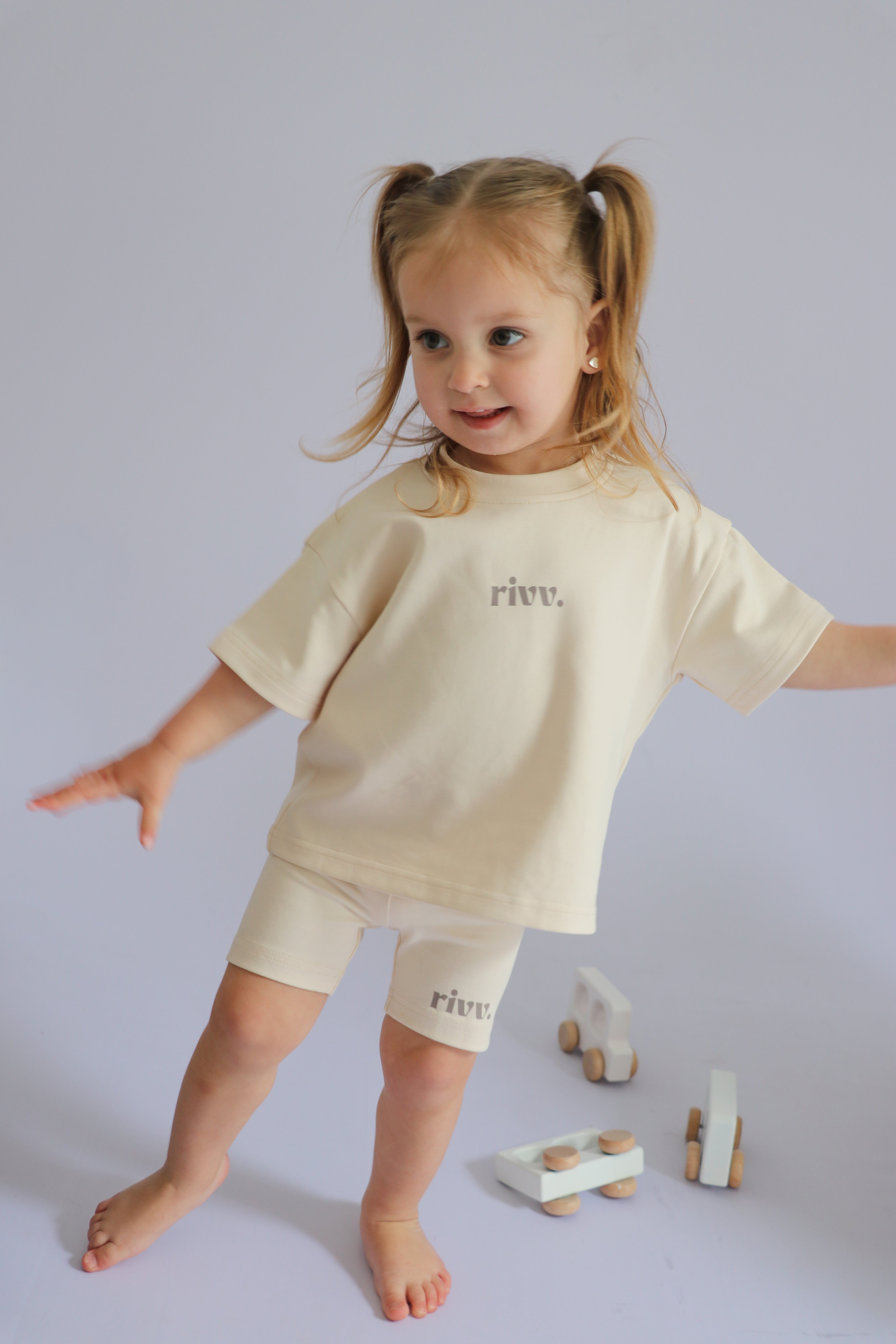 Kids Cotton Graphic Tee - Oat