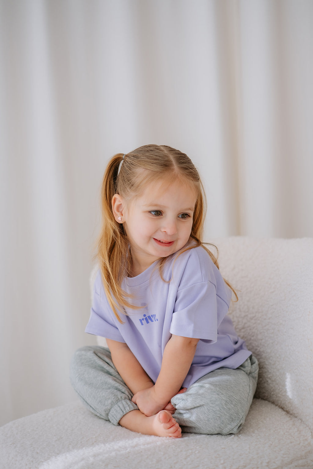 Kids Cotton Graphic Tee - Haze