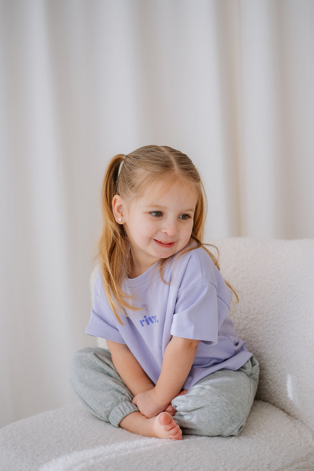 Kids Cotton Graphic Tee - Haze